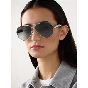 Oversized Gold Aviator Sunglasses for Women Men Retro 70s Metal Big Aviators